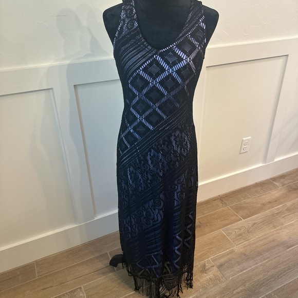 Harlow Purple‎ Sheath Halter Midi Dress - Picture 1 of 4